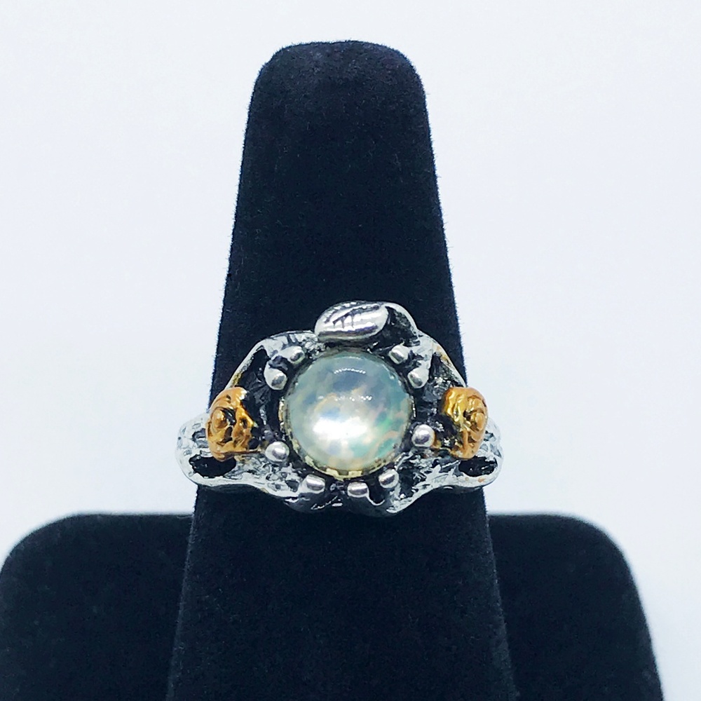 Mystical, Rustic Moon & Garden_Motif Ring